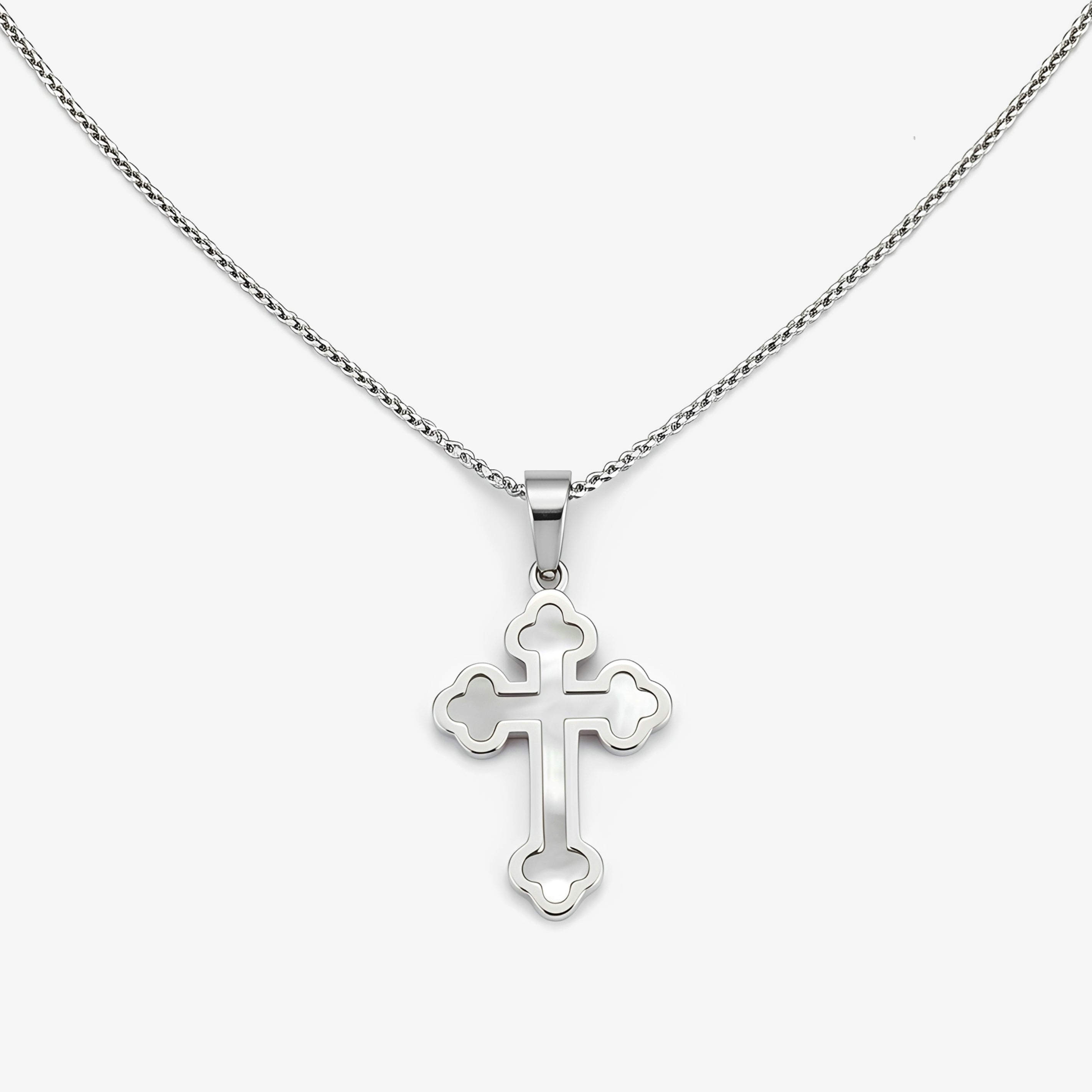 Grace Bloom™ Cross Necklace – Golden Grace