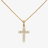 Radiant Faith Cross Necklace – Golden Glory