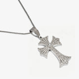 Guardian Faith Cross Necklace – Silver