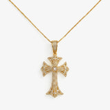 Guardian Faith Cross Necklace – Gold