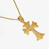 Guardian Faith Cross Necklace – Gold