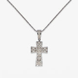 Majestic Faith Cross Necklace – Silver Majesty