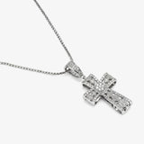 Majestic Faith Cross Necklace – Silver Majesty