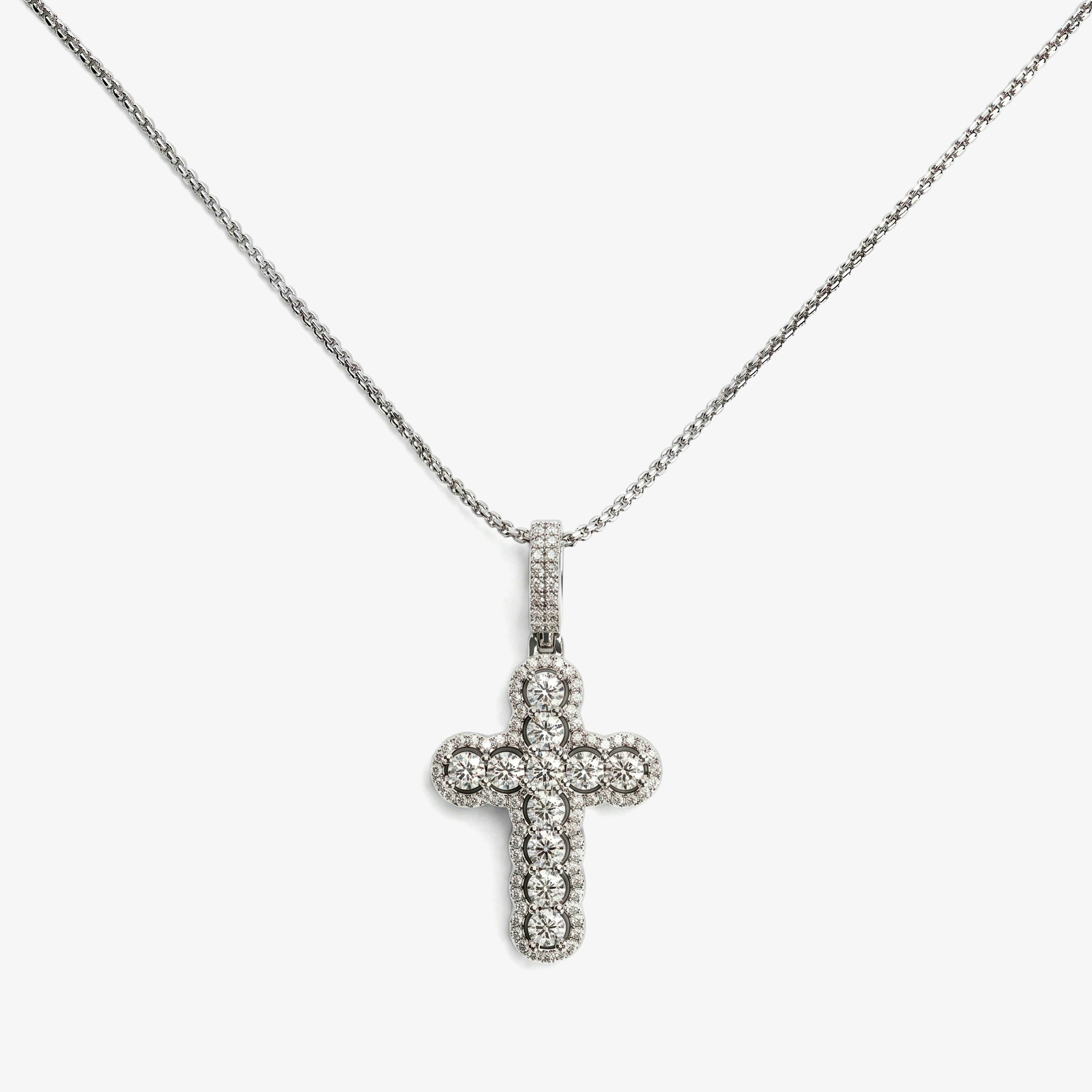 Celestial Halo Cross - Silver