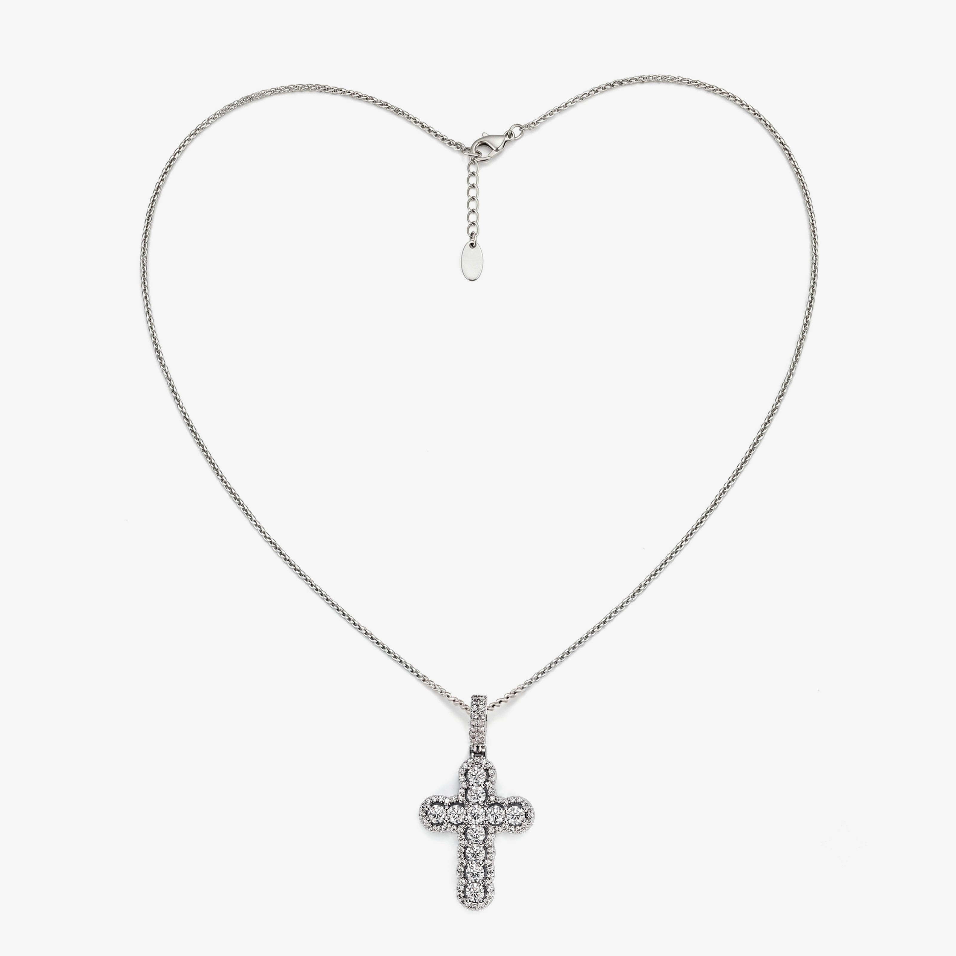 Celestial Halo Cross - Silver