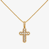 Celestial Halo Cross - Gold
