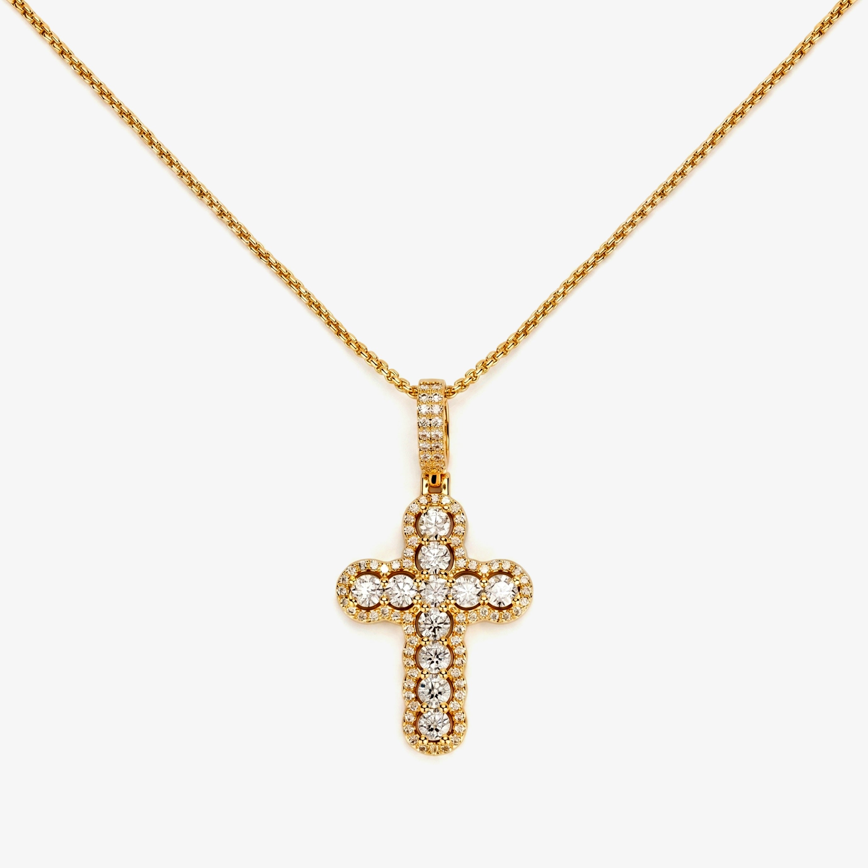 Celestial Halo Cross - Gold