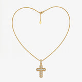 Celestial Halo Cross - Gold