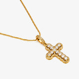 Celestial Halo Cross - Gold